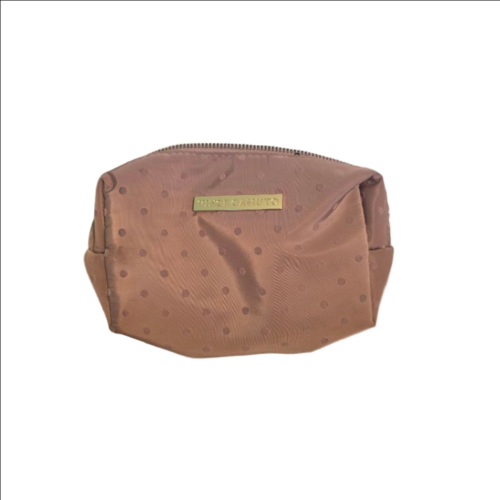 Women's Vince Camuto Pink Polka Dot Cosmetic Bag One Size